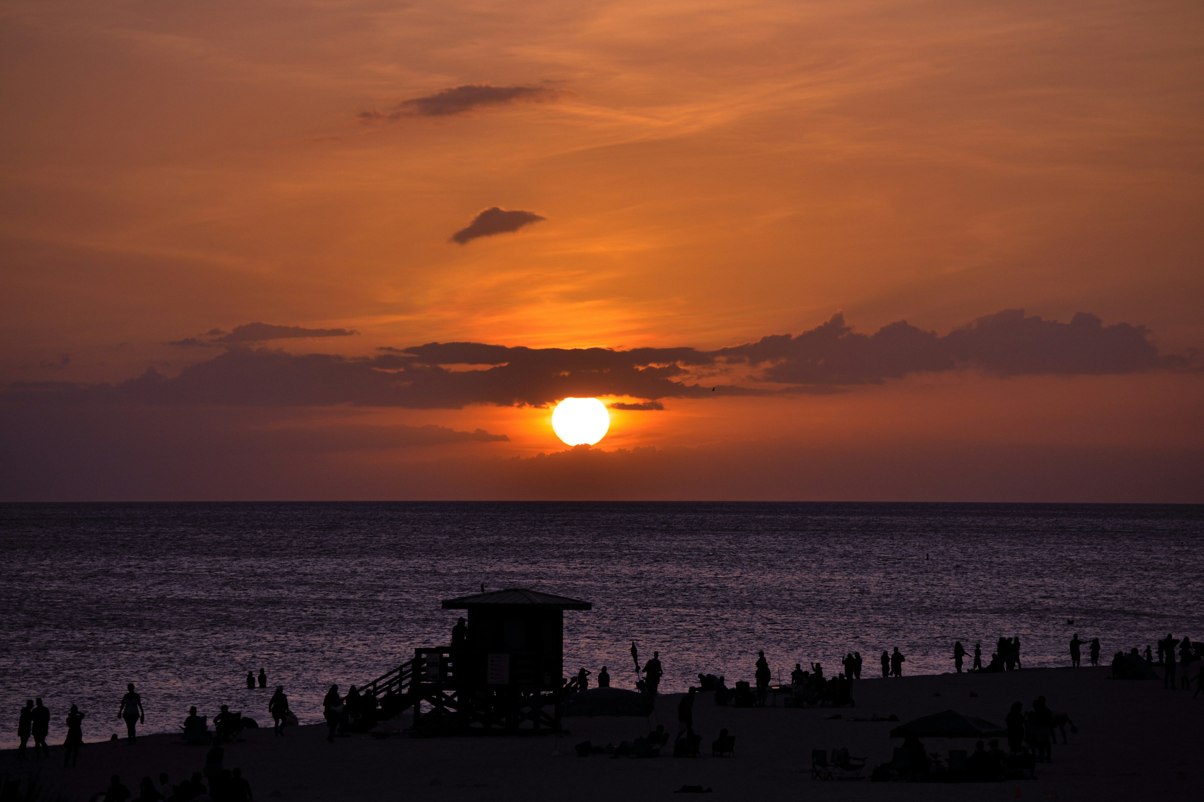 The beach at last light