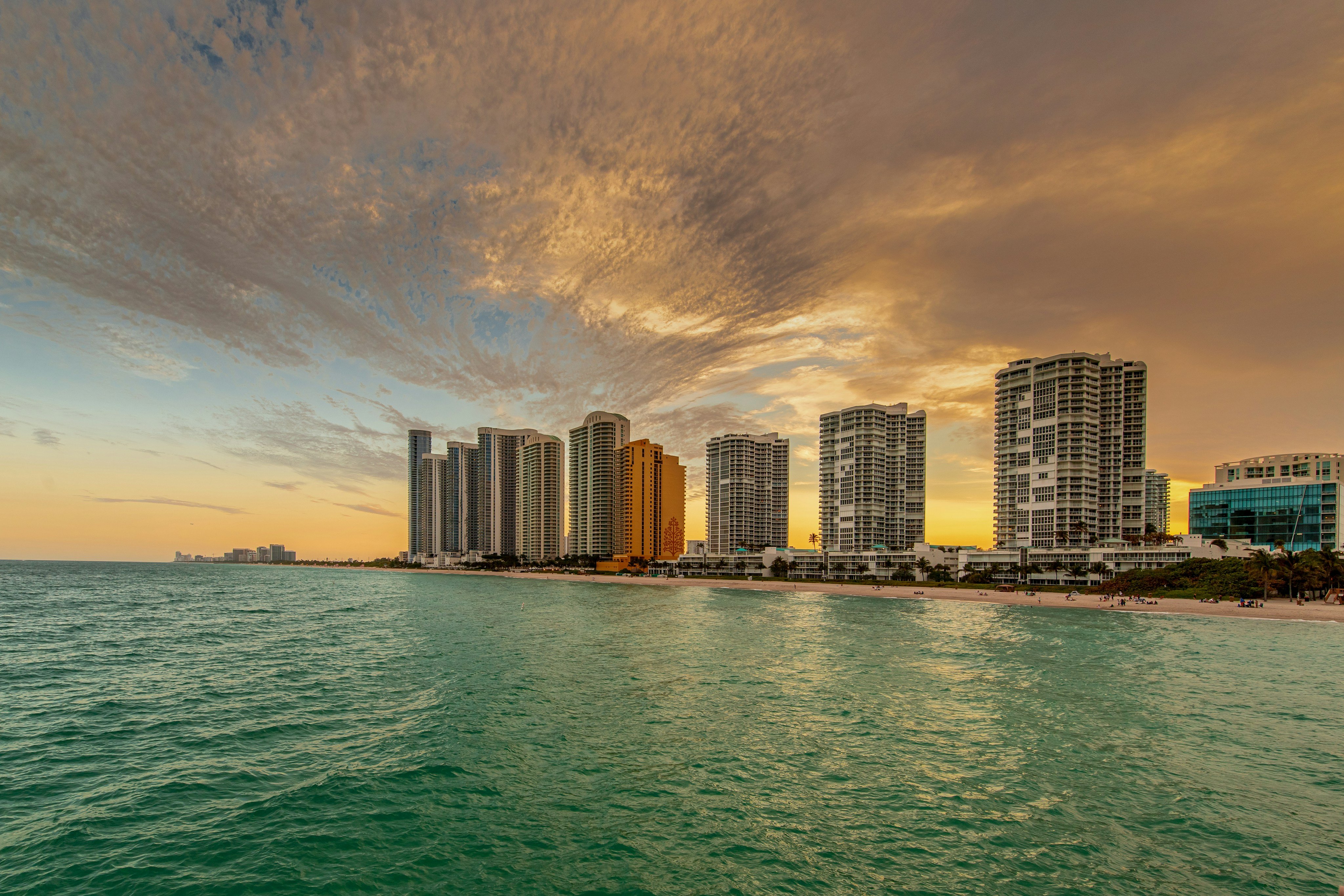 Sky over the towers
