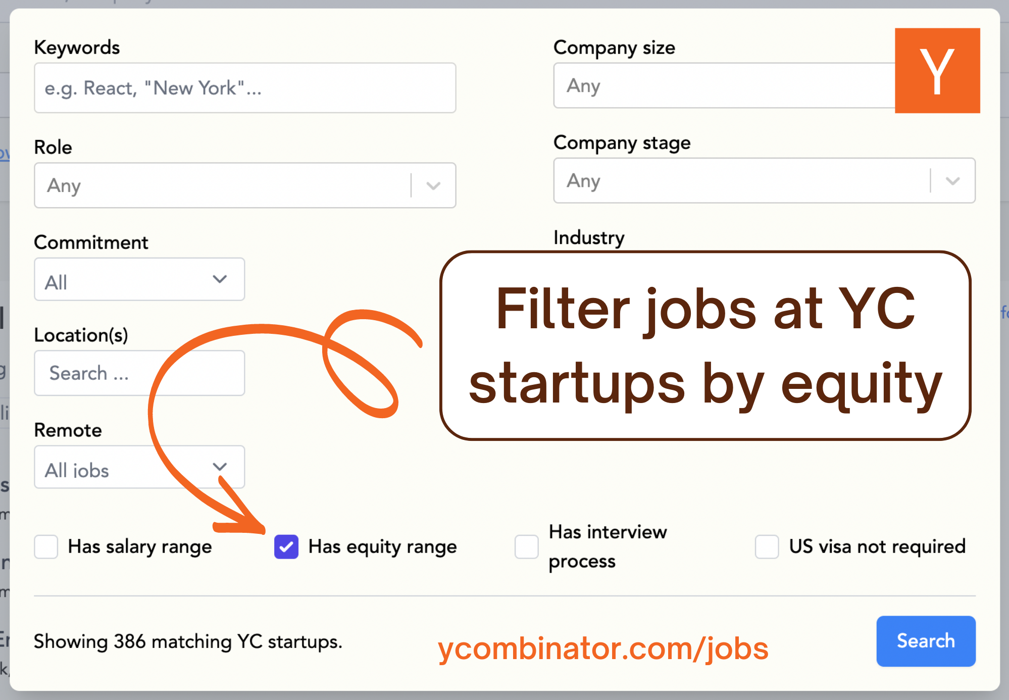 New: Filter by equity