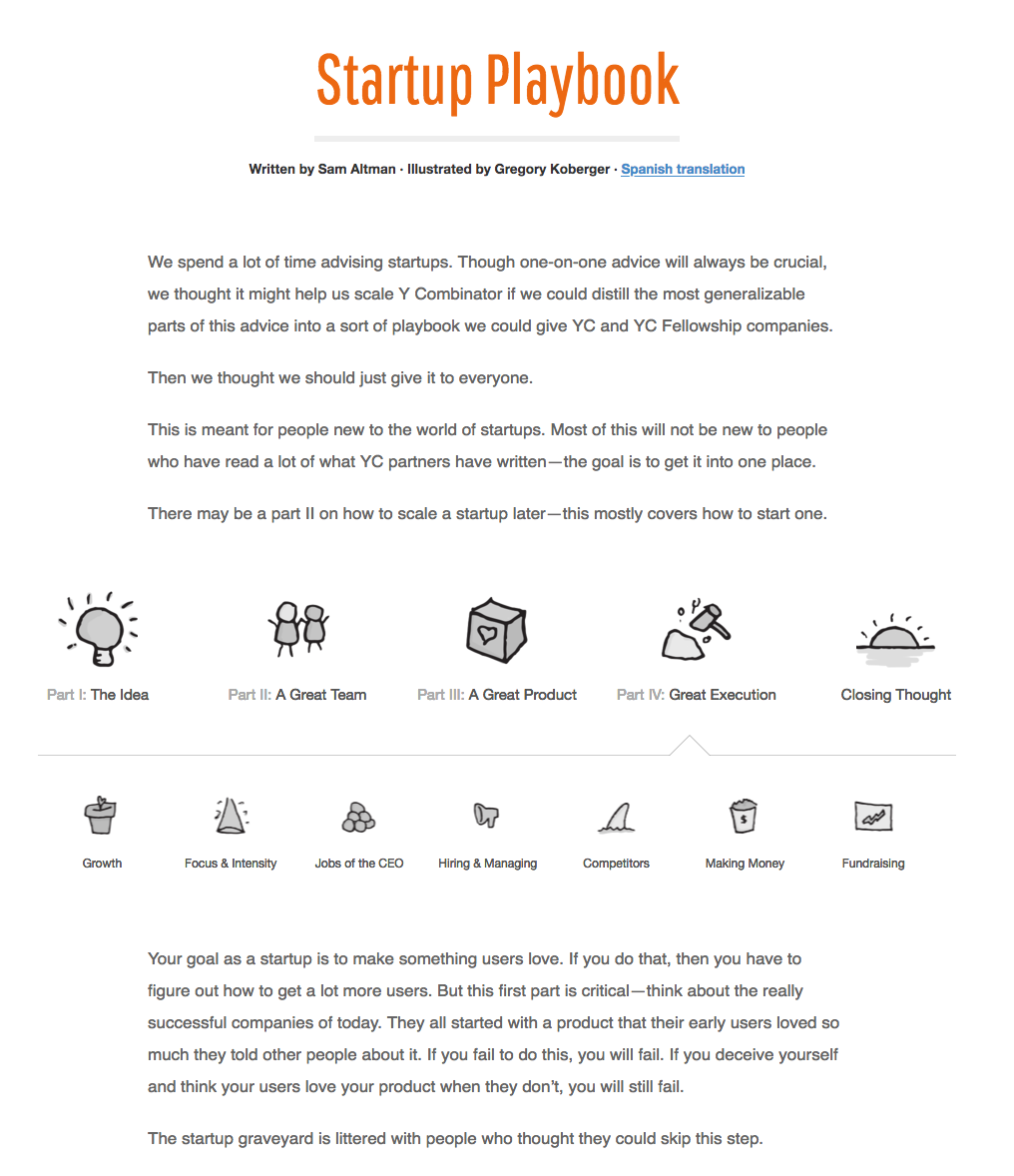 Startup Playbook