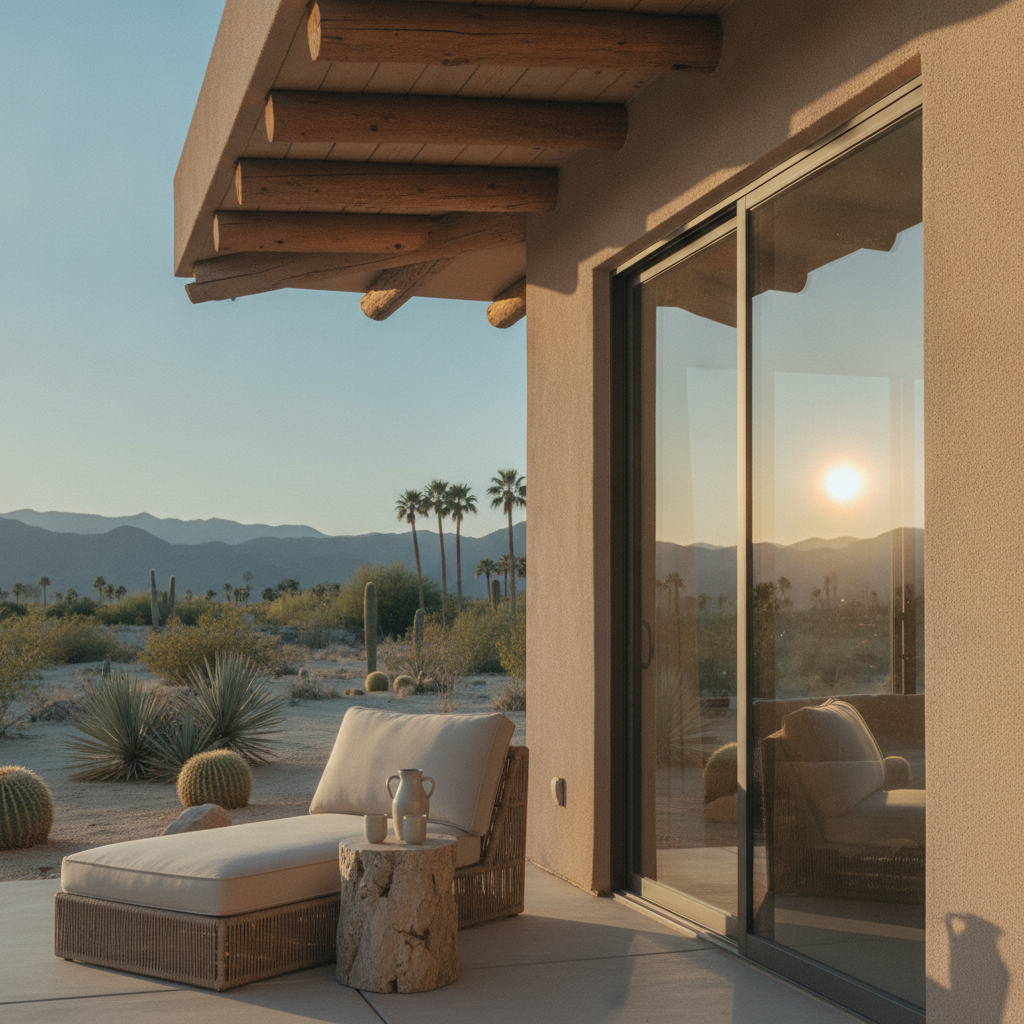 Desert sun and clear skies