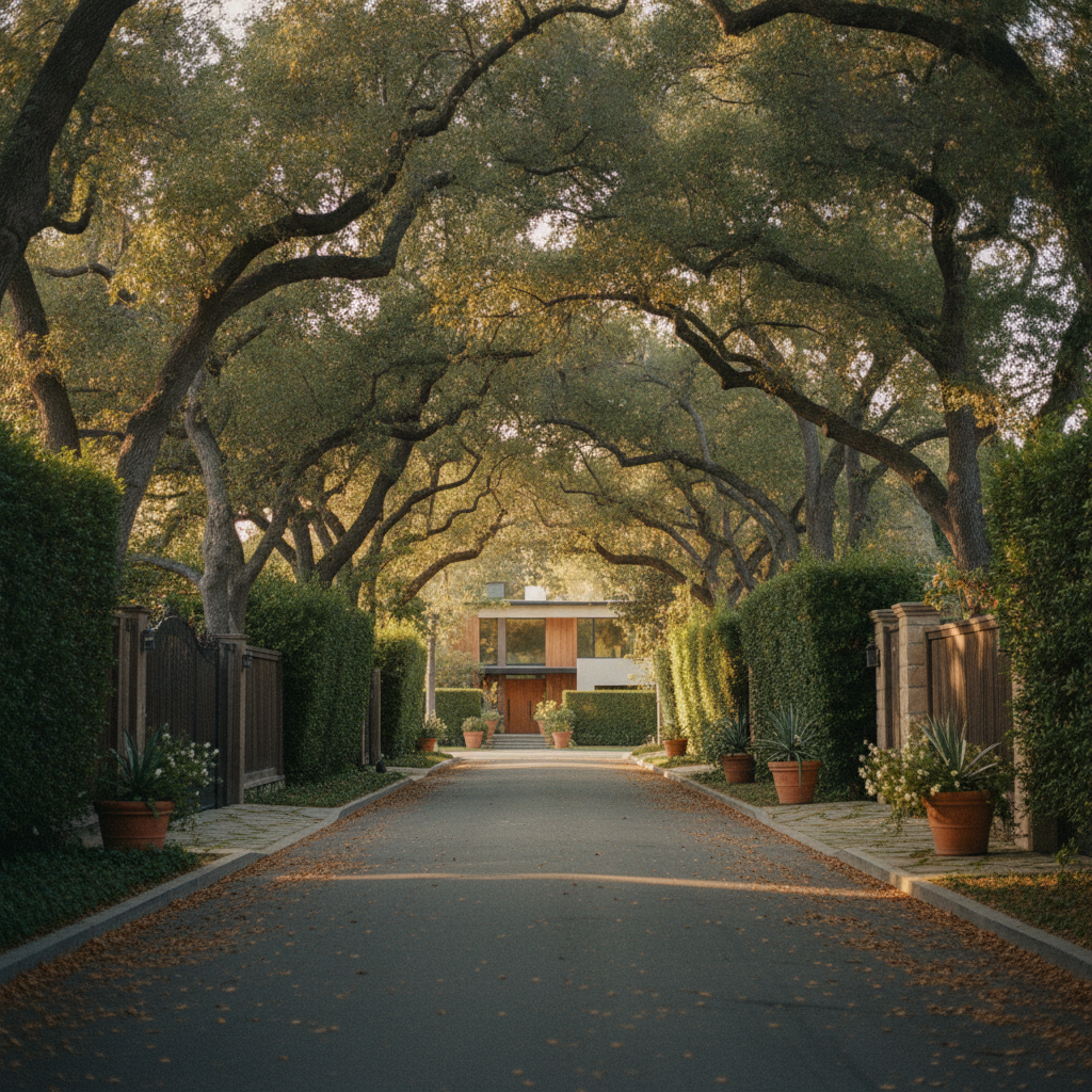 Tree-lined streets and privacy