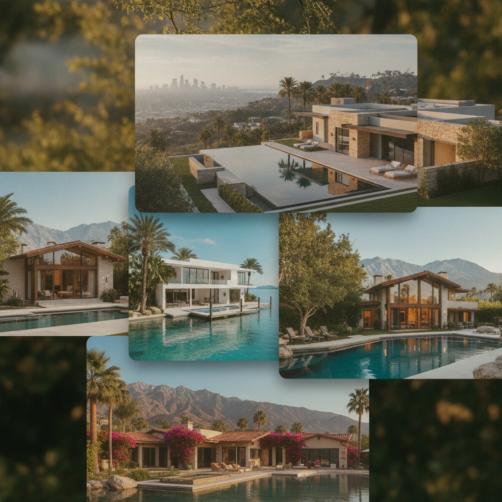 Private estates with views