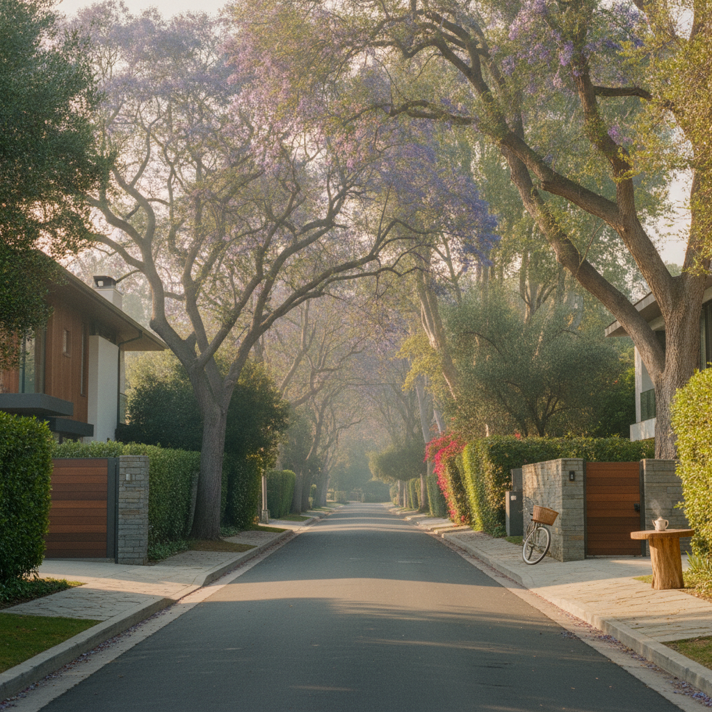 Tree-lined streets and quiet elegance