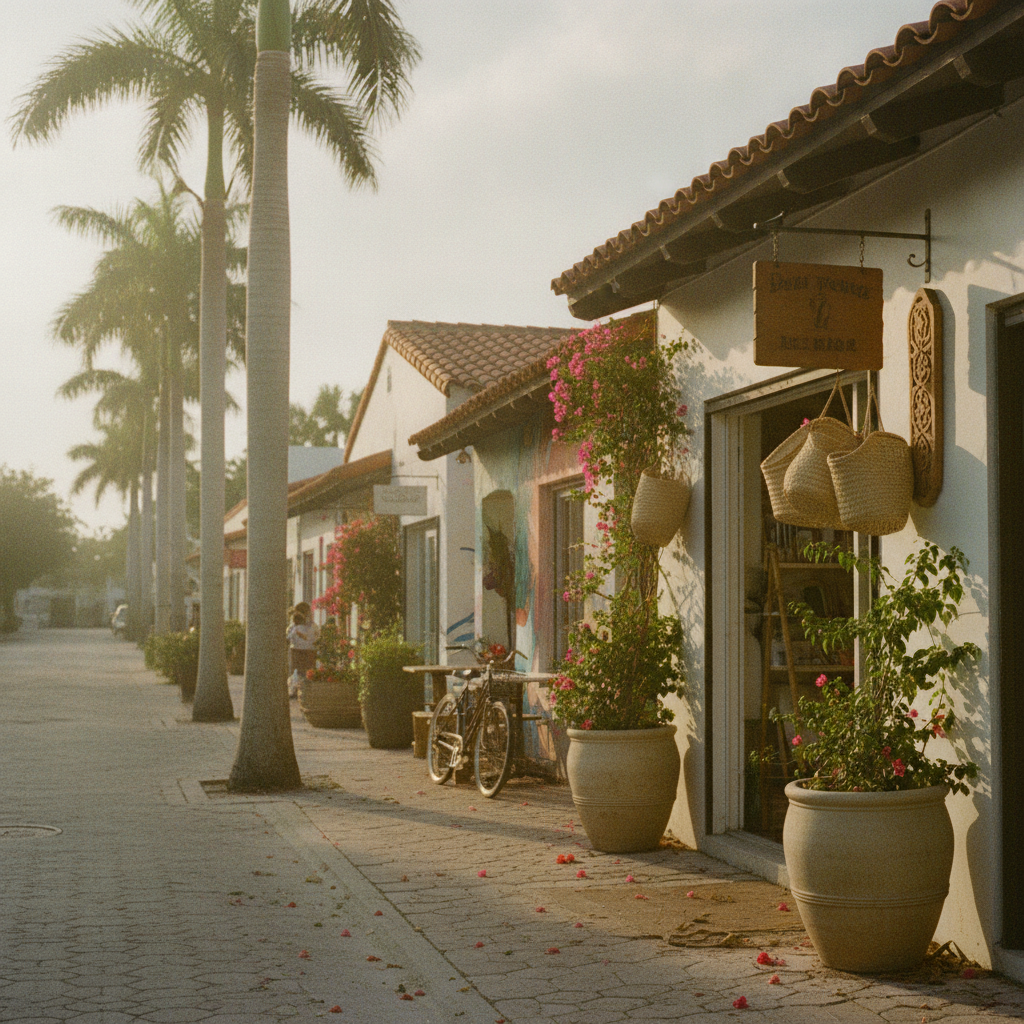 Restaurants, shops, and creative energy