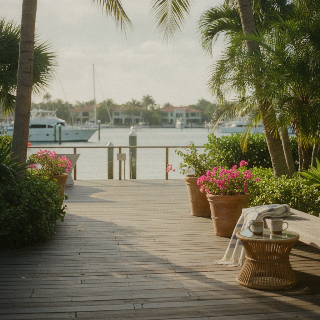 Marina walks and bay views