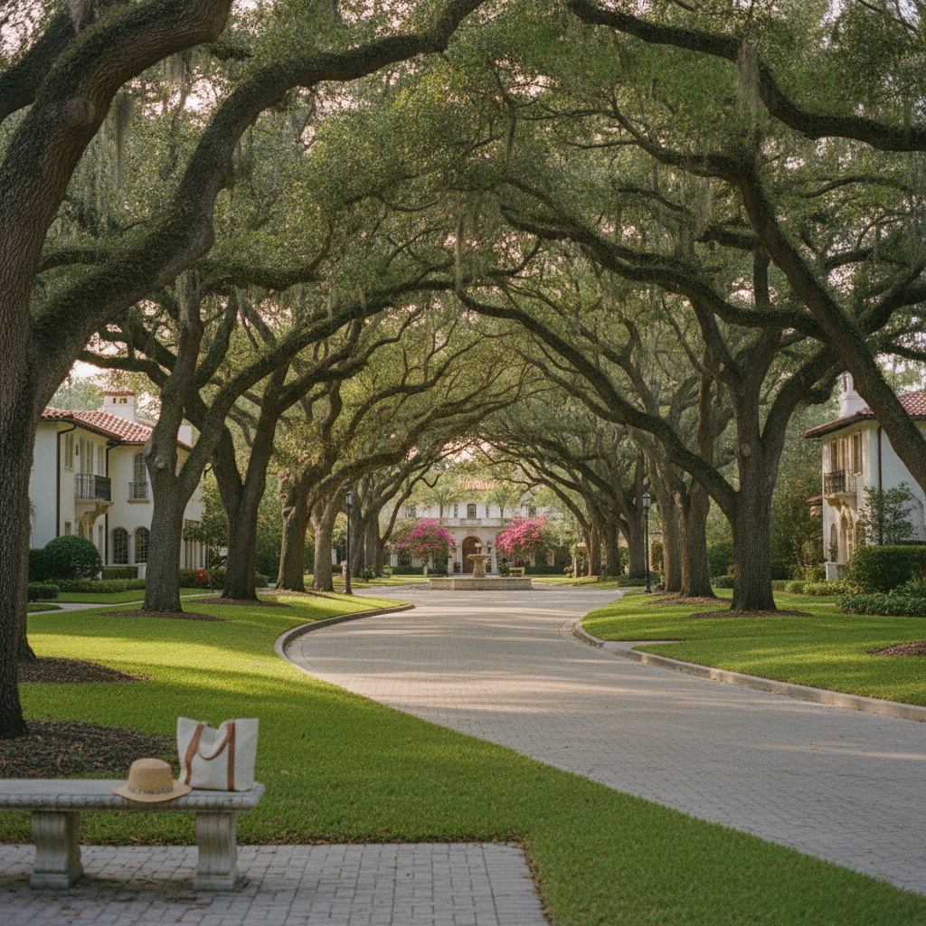 Tree-Lined Streets and Plazas