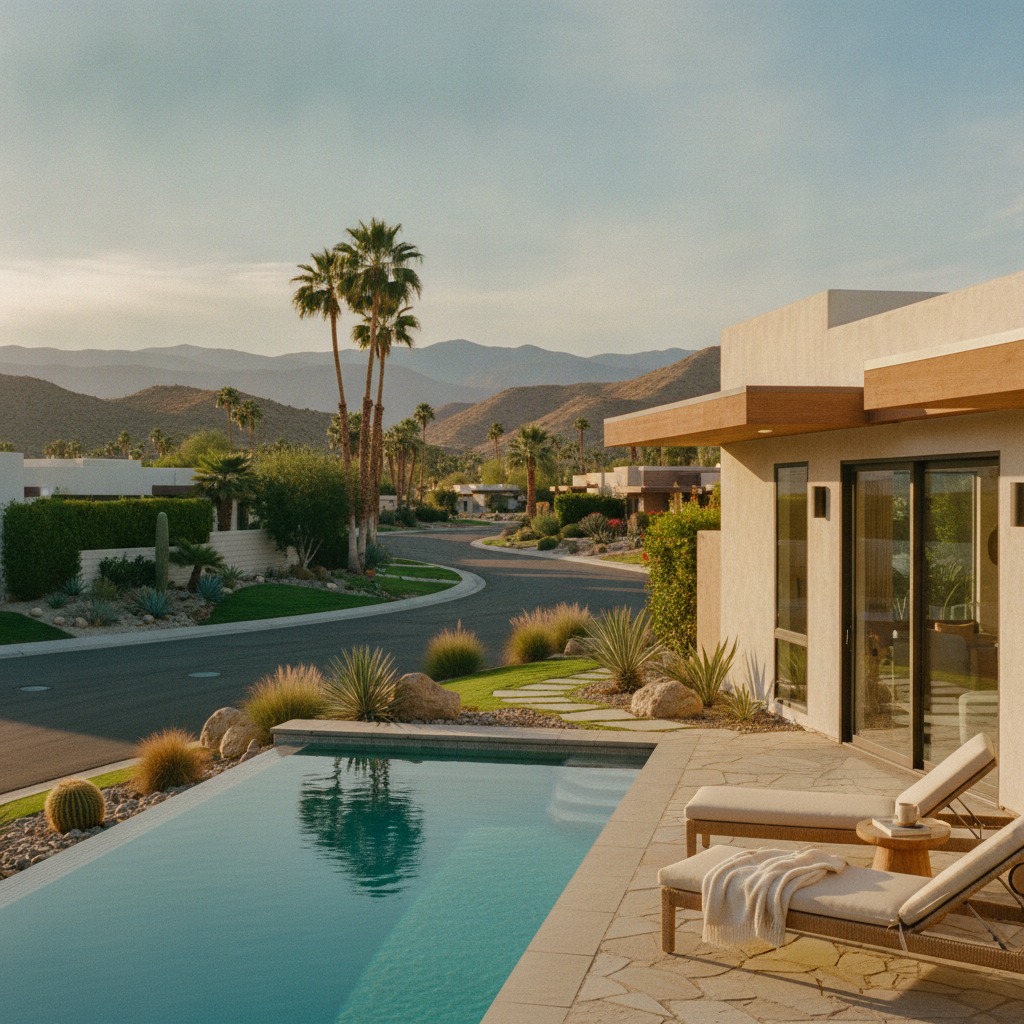 Peaceful, residential desert setting
