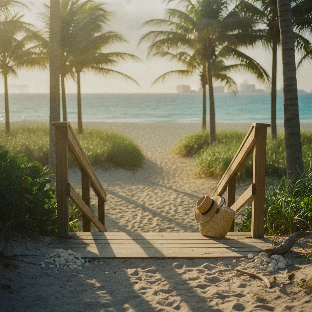 Steps to Sand and Sea